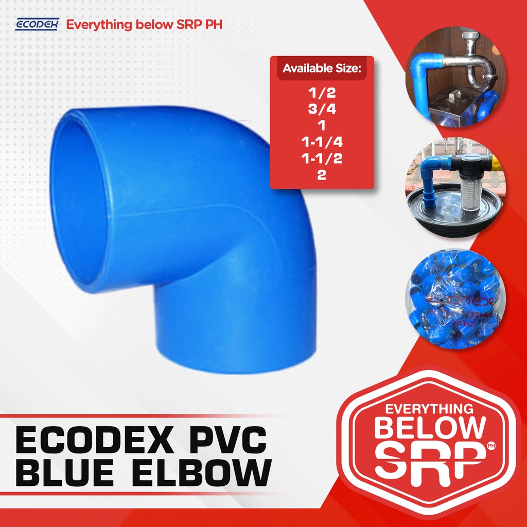 ECODEX PVC Blue Elbow (10pcs) Shopee Philippines