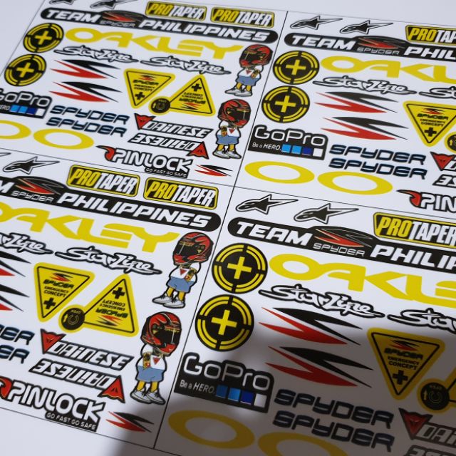 Spyder hot sale helmet sticker