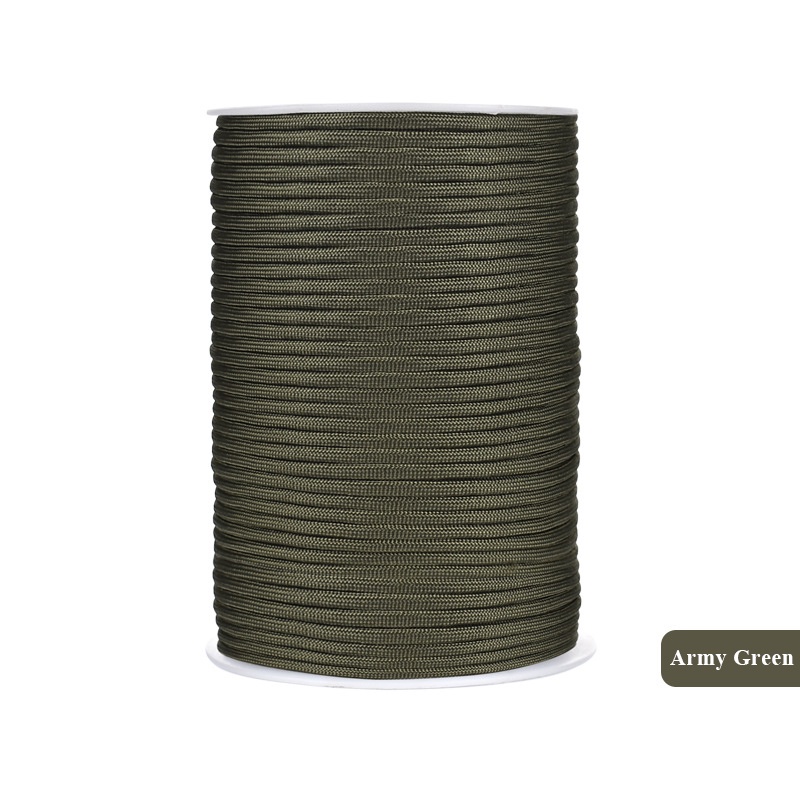 100M 550 Paracord Rope Lanyard Parachute Cord 4mm 9 Strands Tent Ropes