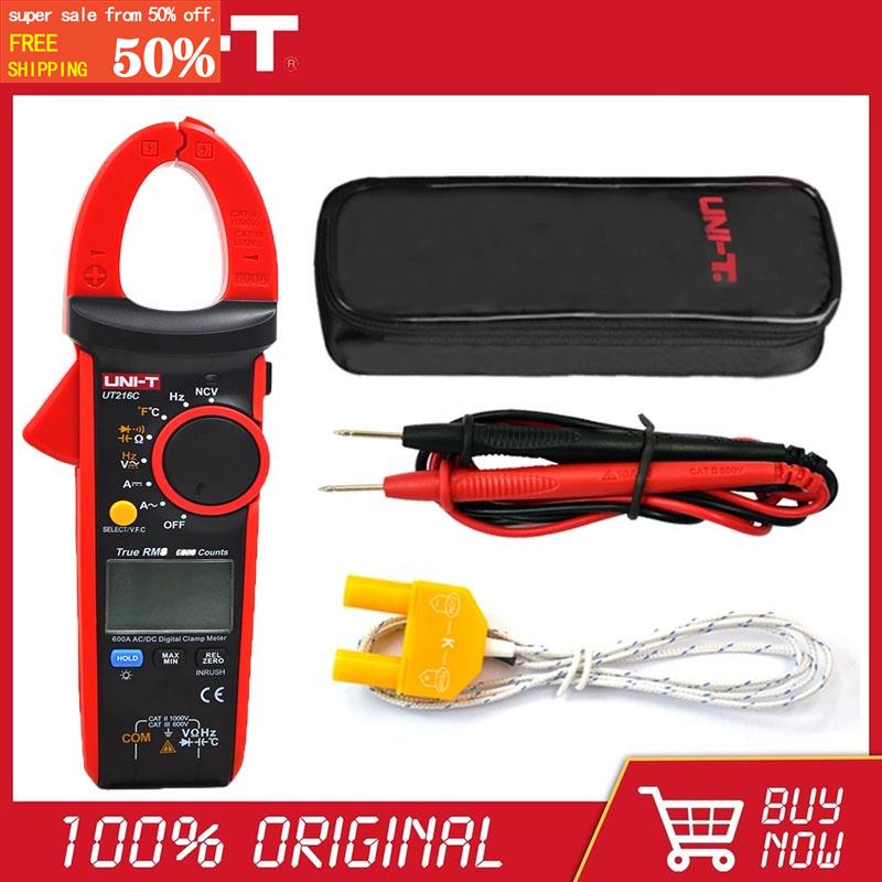 UNIT UT216C 600A Digital Clamp Meter Tester AC DC Current Auto Range