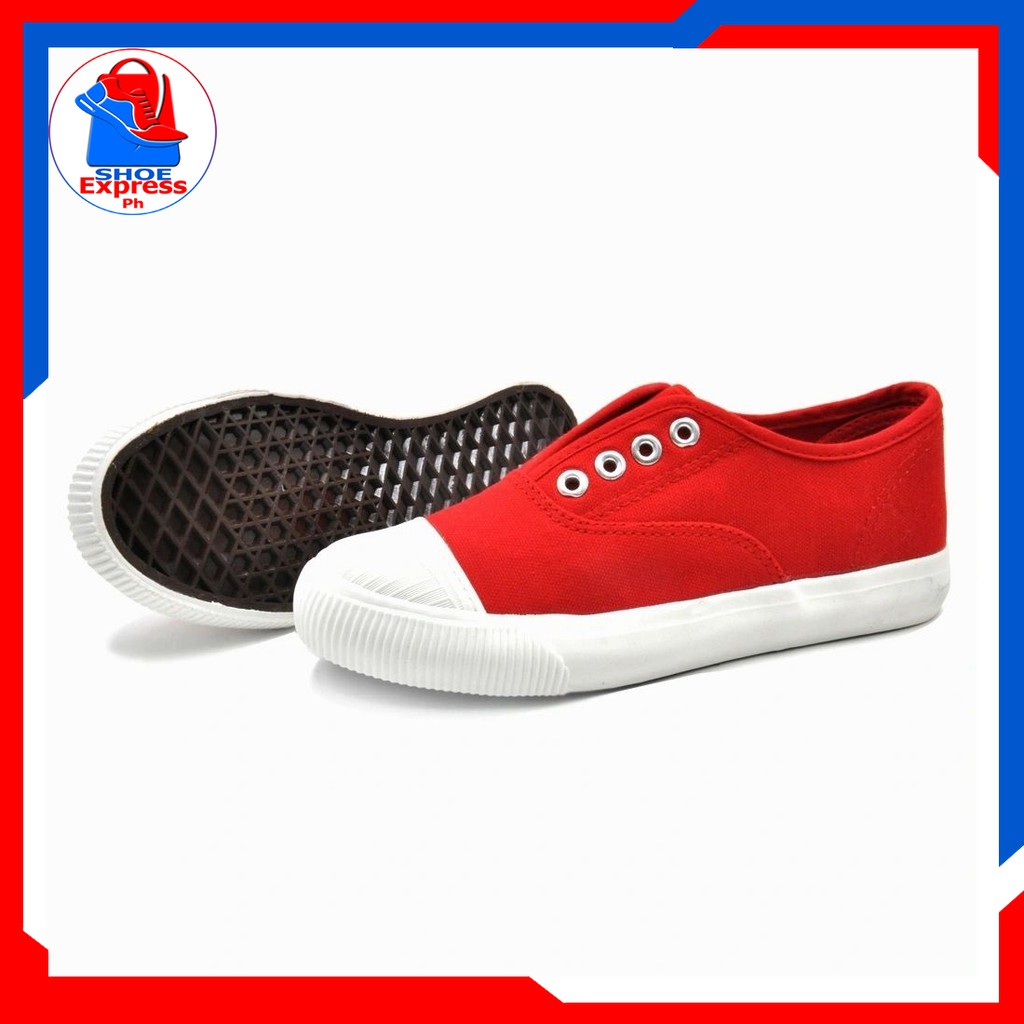 SHOE EXPRESS Shoes Sneakers SlipOn Women's Fashion Rubber Shoes (red
