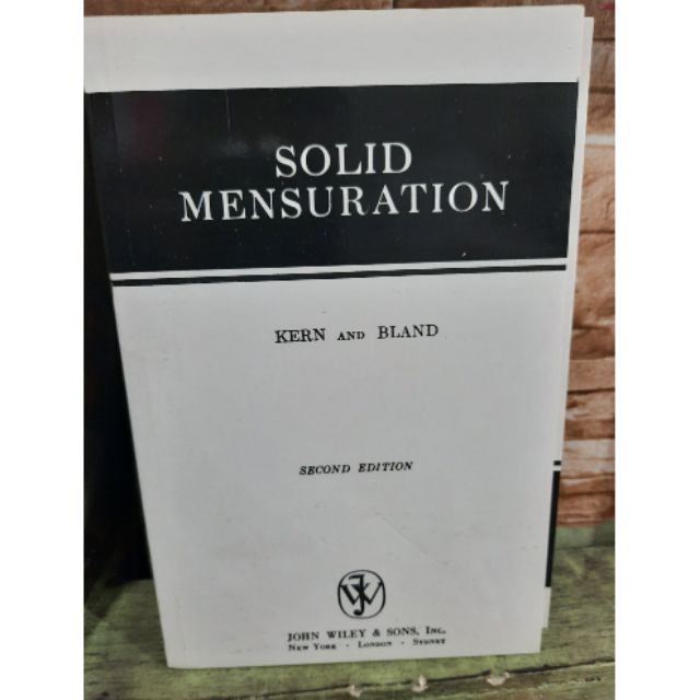 SOLID MENSURATION KERN AND BLAND visual data 5
