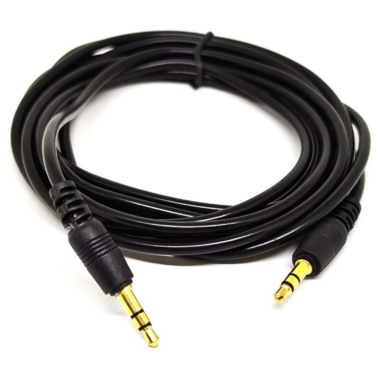 Audio MALE TO MALE Extension Cable AUX Cable (GOLD PLATED) Shopee Philippines