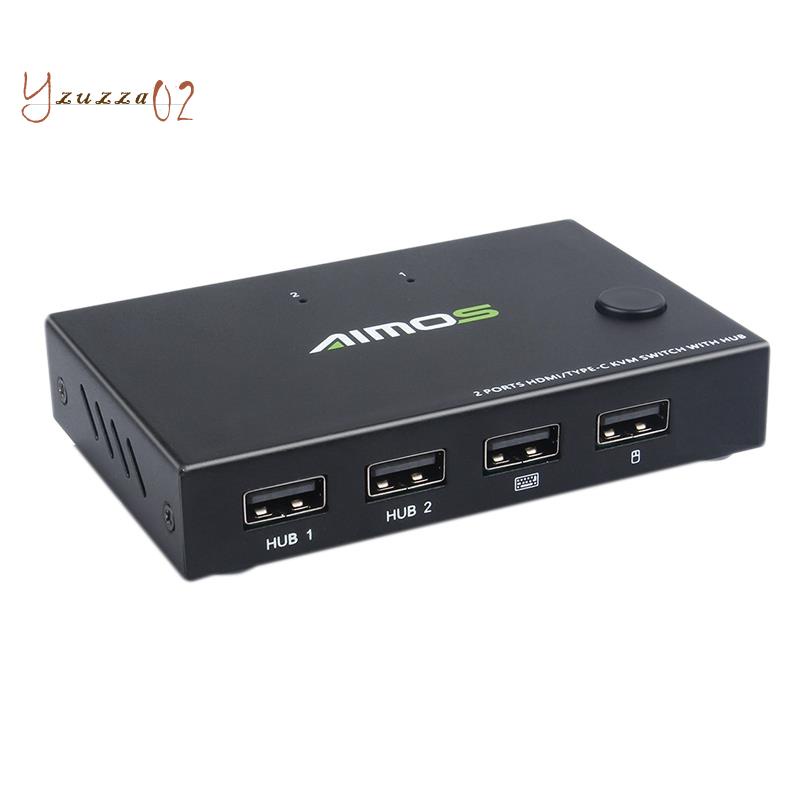 AIMOS HDMI Kvm Switch 2 Port TYPEC KVM Switch 2 Port HDMI Printer