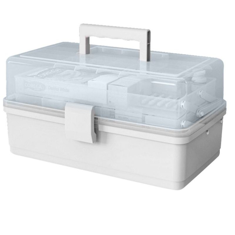 Ready Stock】♤□Tackle Box 2 Layer, Multifunctional Storage Box