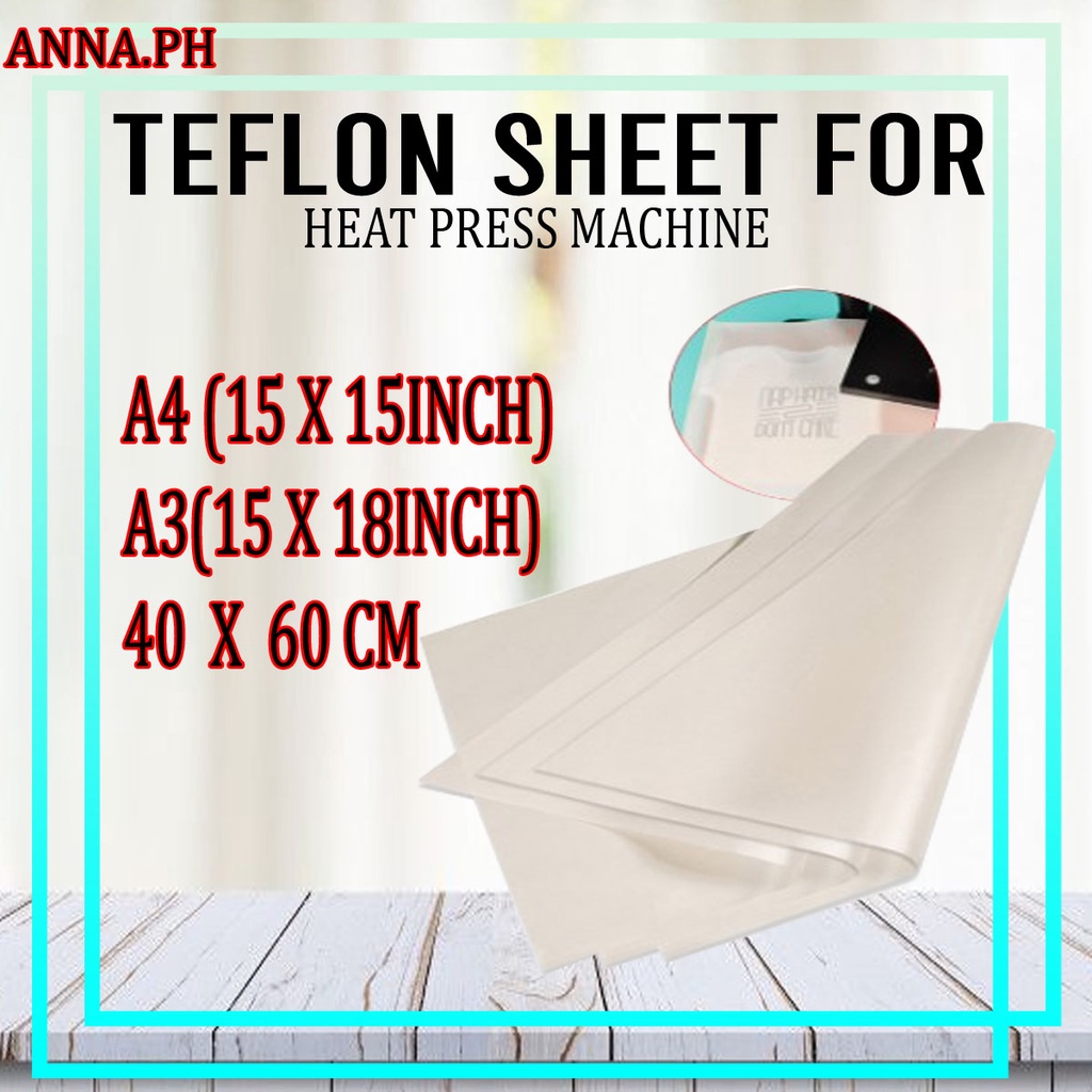 ♈(1Piece) Teflon Sheet for Heat Press Machine ( A4 / A3 / 25*100CM
