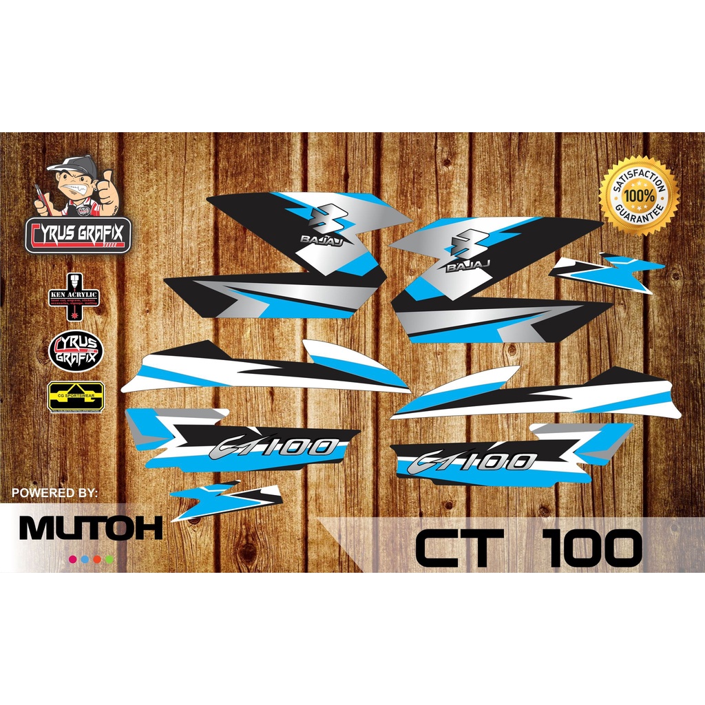 bajaj ct 100 old model sticker