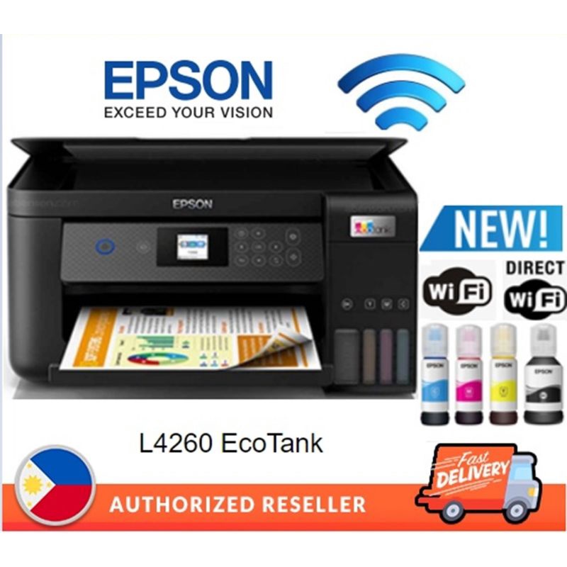 On Hand Epson L4160 L4260 Ecotank A4 Wi Fi Duplex All In One Ink Tank Printer Shopee 4745