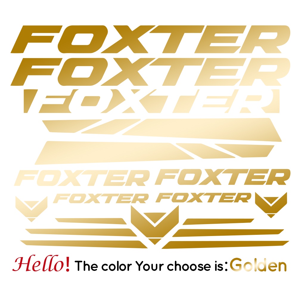 foxter bike sticker