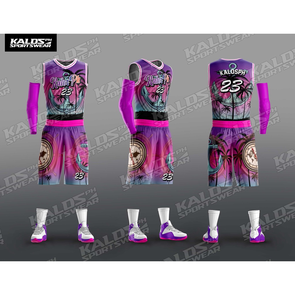 0068 SEAFARER MARINE SEAMAN DESIGN BASKETBALL JERSEY SET SANDO AND ...