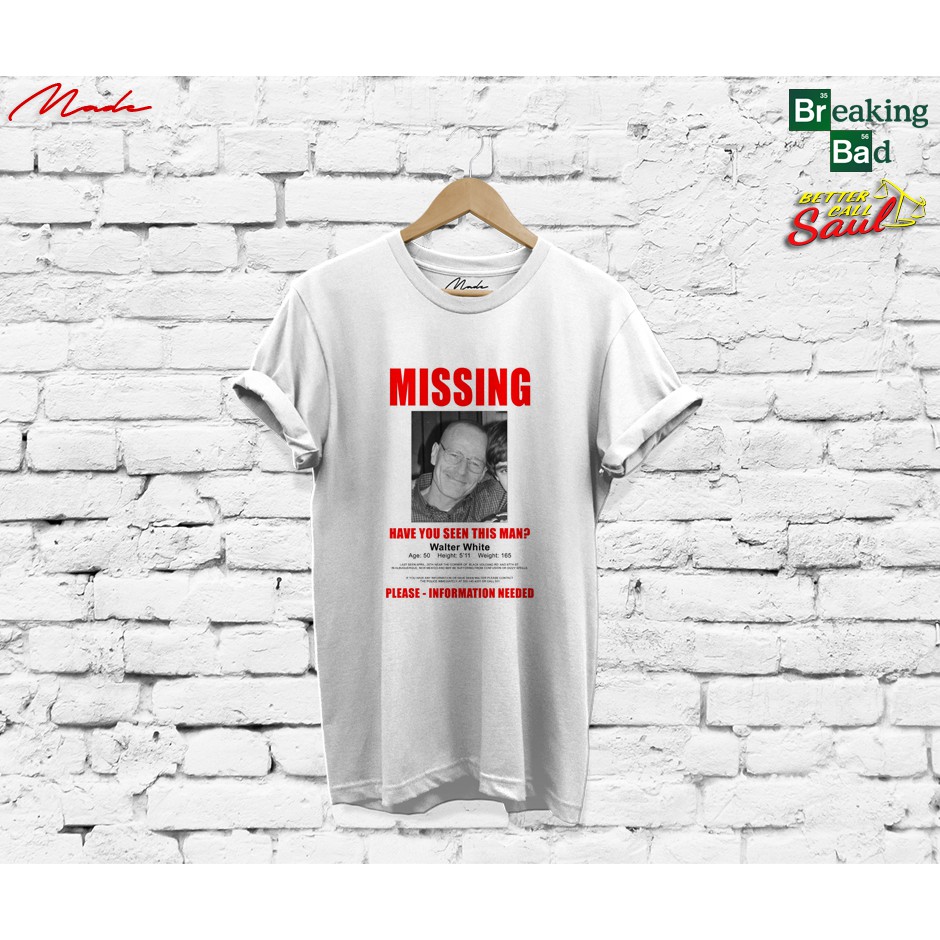 Breaking Bad - Walter White Missing Shirt | Shopee Philippines