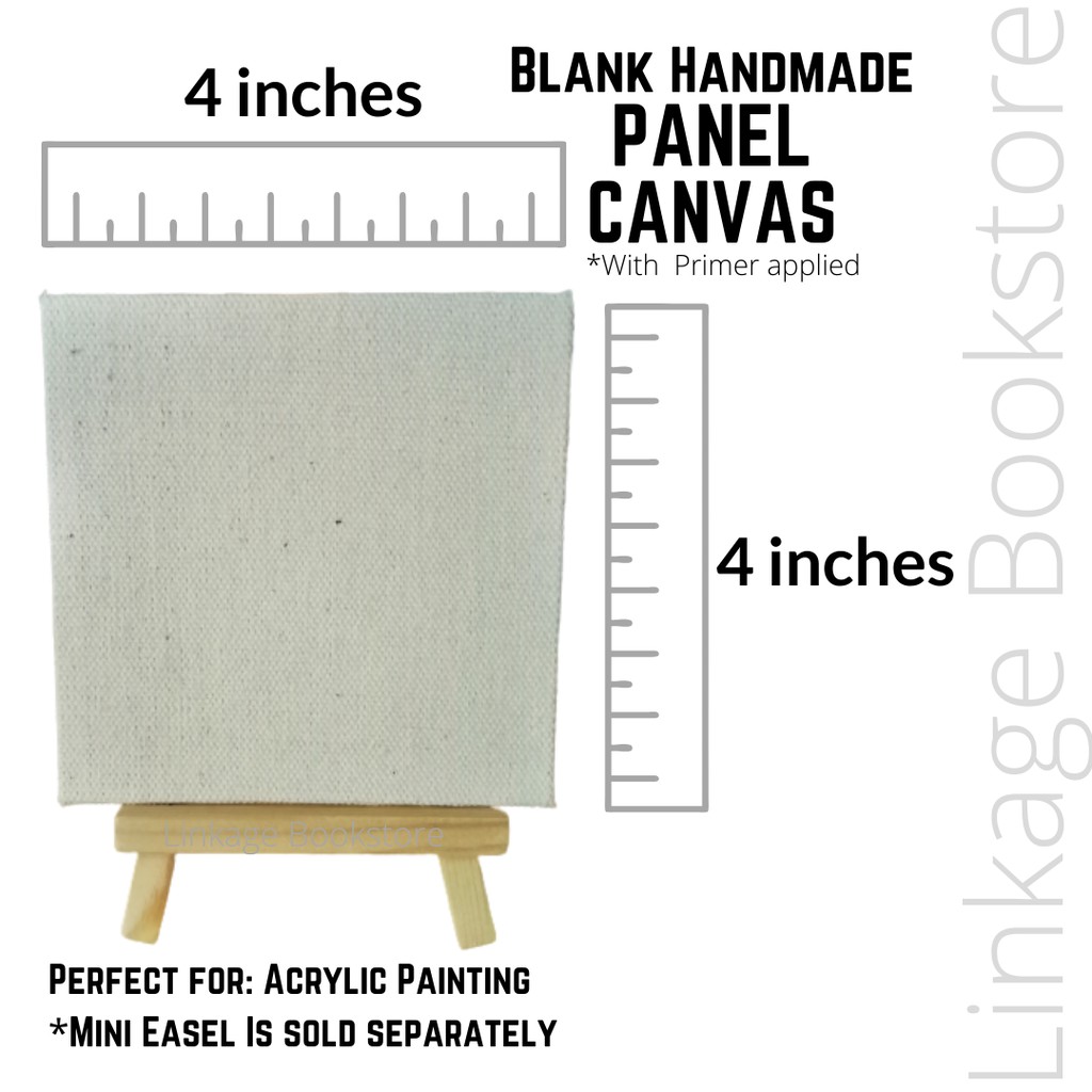 4x4 Panel Board Blank Canvas With White Gesso Primer For Acrylic