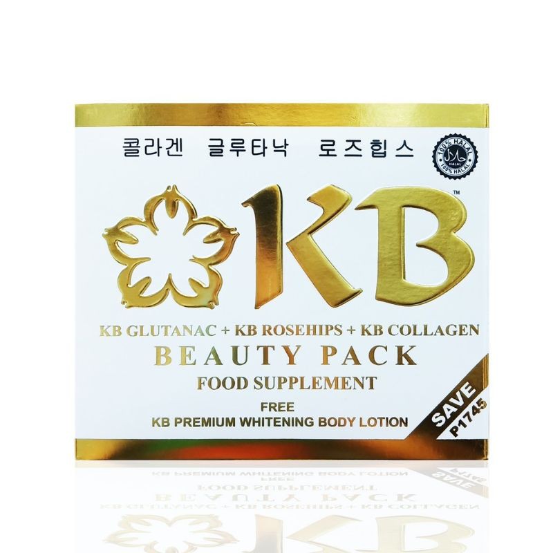 KB WHITE BEAUTY PACK (KB GLUTANAC+KB ROSEHIPS+KB COLLAGEN FREE BODY ...