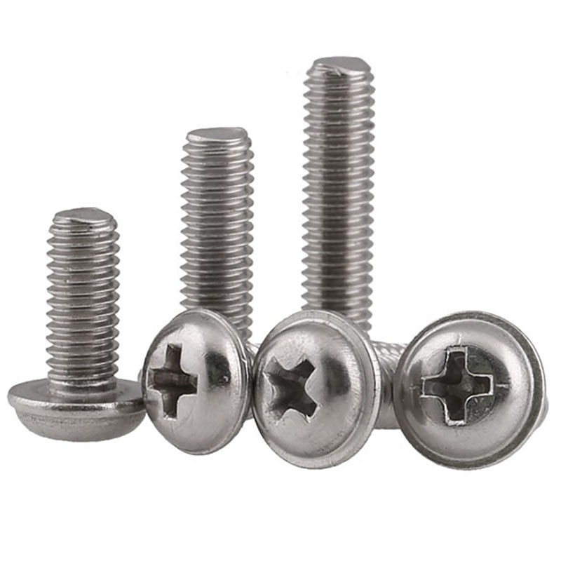 Flanged Phillips Button Head Screws A2 Stainless Steel Screws M2 M2.5 ...
