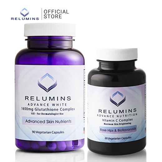 Relumins Advanced White Dermatologic Set 1650mg Glutathione Complex ...
