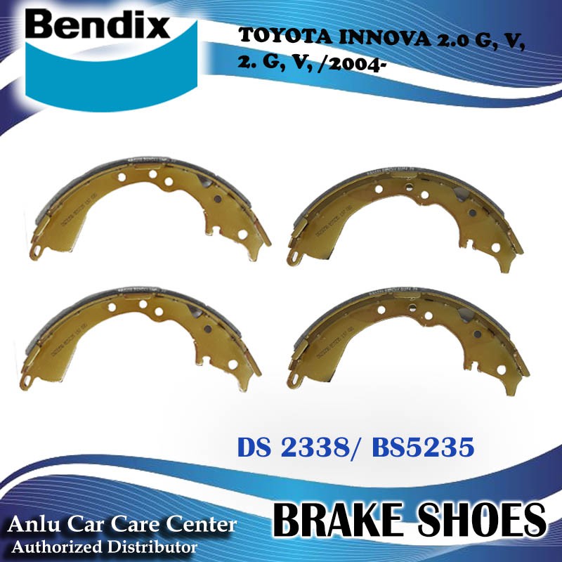 Bendix Brake Shoe DS 2338 / BS 5235 for Toyota Innova 2005-2015 (Rear ...