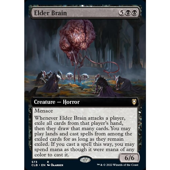 elder brain mtg card - Foil (Commander Legends: D&D You may play lands and cast spells from among the exiled cards for as long as they remain exiled Elder Brain - Commander Legends: