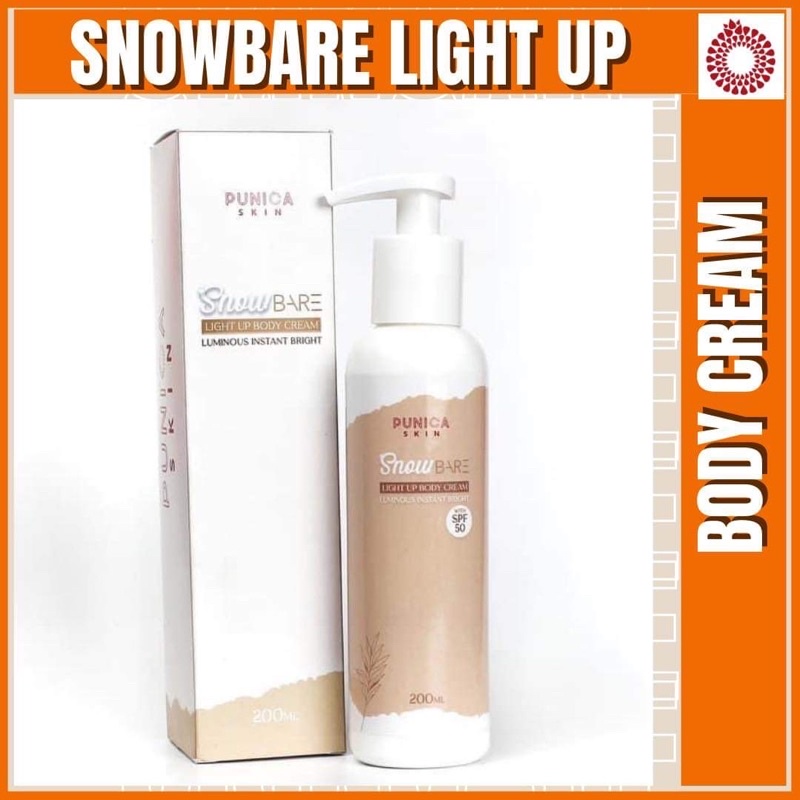 SnowBare Light Up Cream with SPF50 by Punica Skin BODY CREAM WITH
