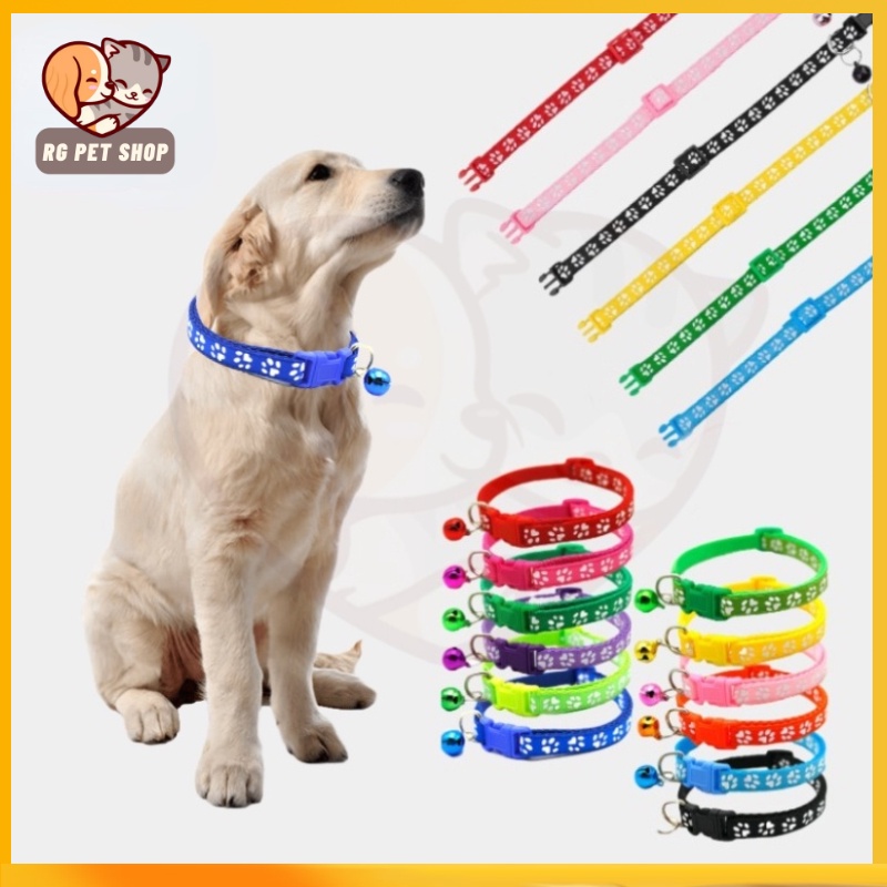 Pet Collar Dog Collar Cat Paw Collar With Bell Safety Buckle Neck for Puppy  and Kitty Accessories