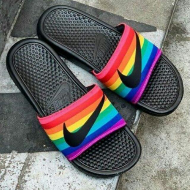 Nike store slides rainbow