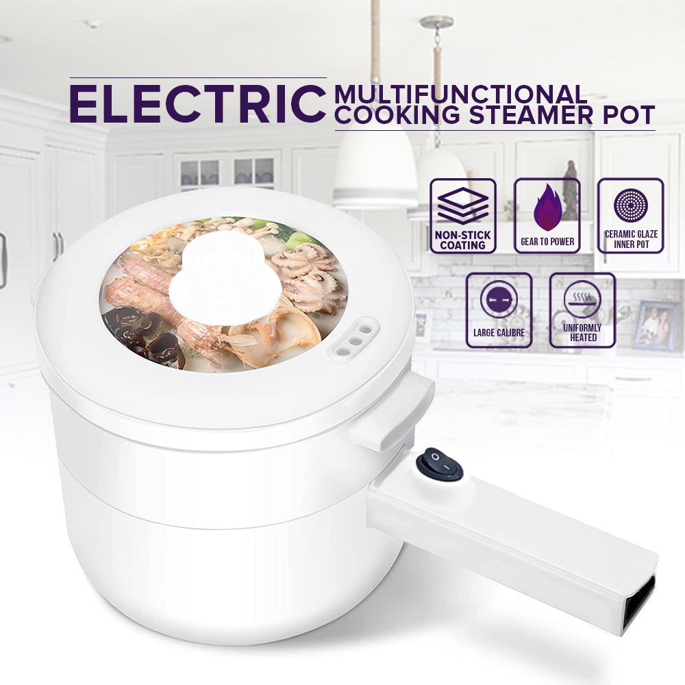 Electric Cooker With Steamer Dual use Electric Stove Multifunctional