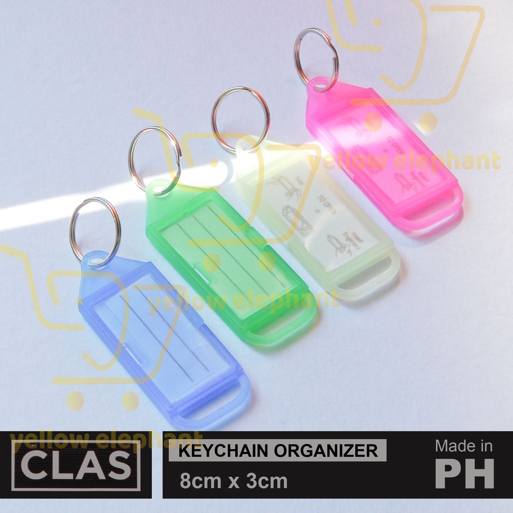 Clas Keychain Organizer Mini 8cm X 3cm Key Holder ID Tag Label Baggage ...