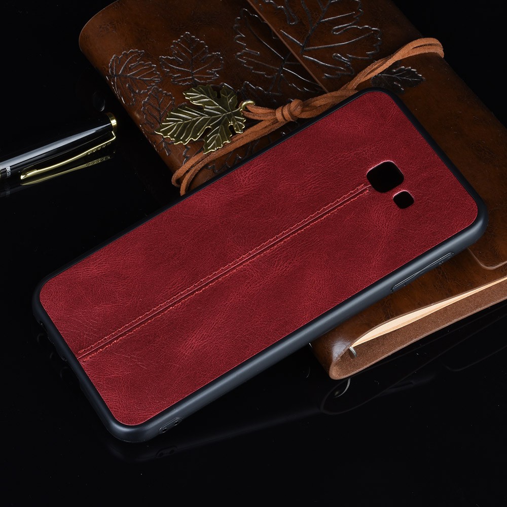 Samsung Galaxy J4 Plus Case Silicone TPU PU Leather Back Cover