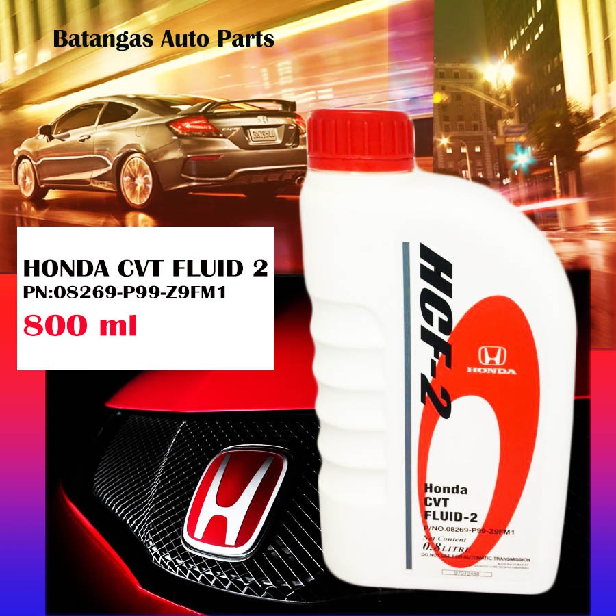 HONDA CVT FLUID HCF 2 PN:08269-P99-Z9FM1 800ML New Model Cars | Shopee ...