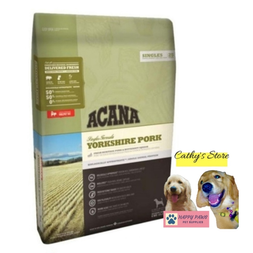 ACANA Yorkshire Pork for dogs w sensitive skin 1kg 500g 300g