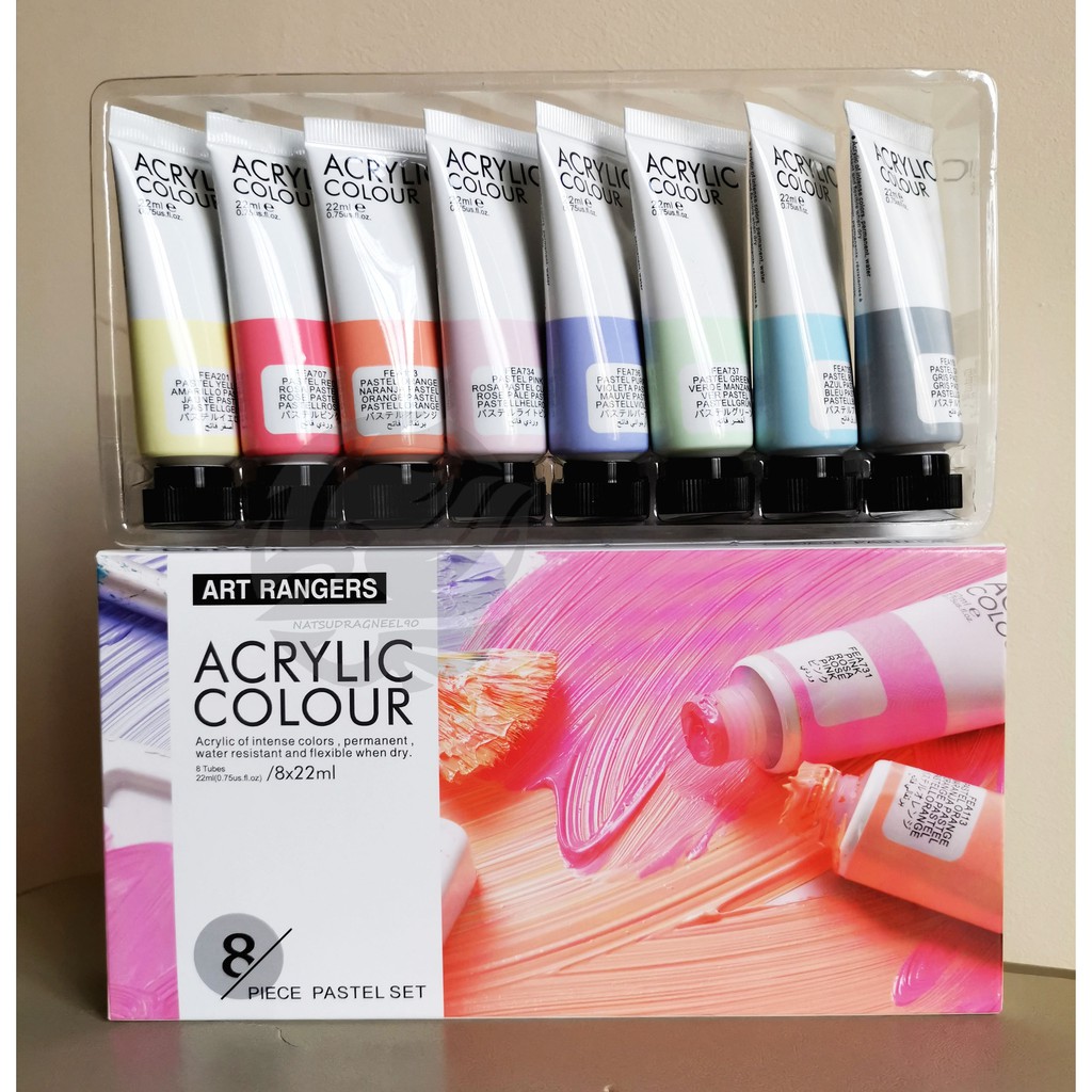 [8x22ml 6x75ml] Art Ranger Acrylic Paint Set Shopee Philippines