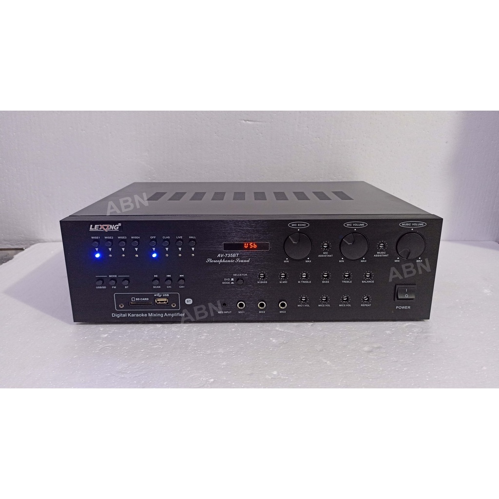 Amplifier AV-735BT Digital Karaoke Mixing Amplifier Lexing | Shopee ...