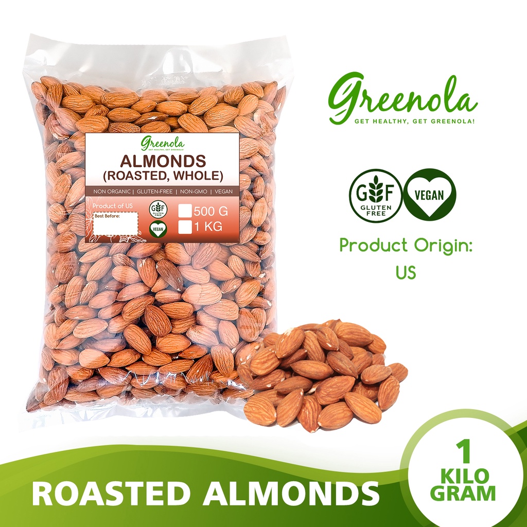 Greenola Roasted Whole Almonds (Wholesale) 1 kg | Shopee Philippines