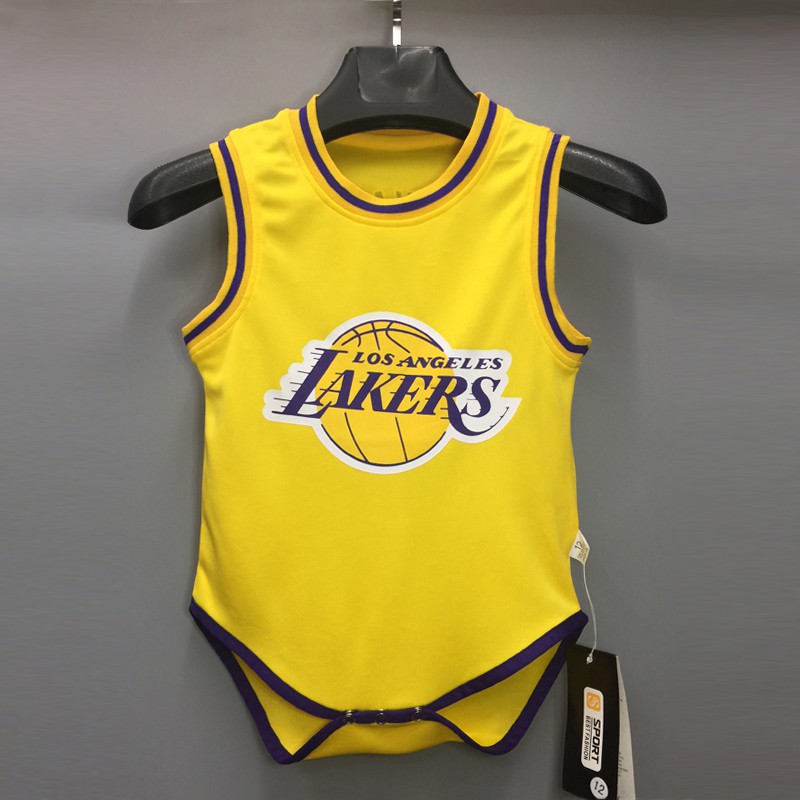 Los Angeles Lakers Basketball Jersey 24 Kobe Bryant Baby Toddler one piece Romper Sports Clothing