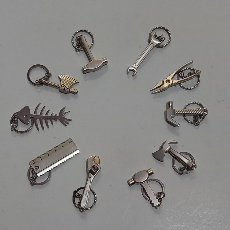 GANTUNGAN Unique Souvenirs Cute Miniature Keychains Cool souvenir