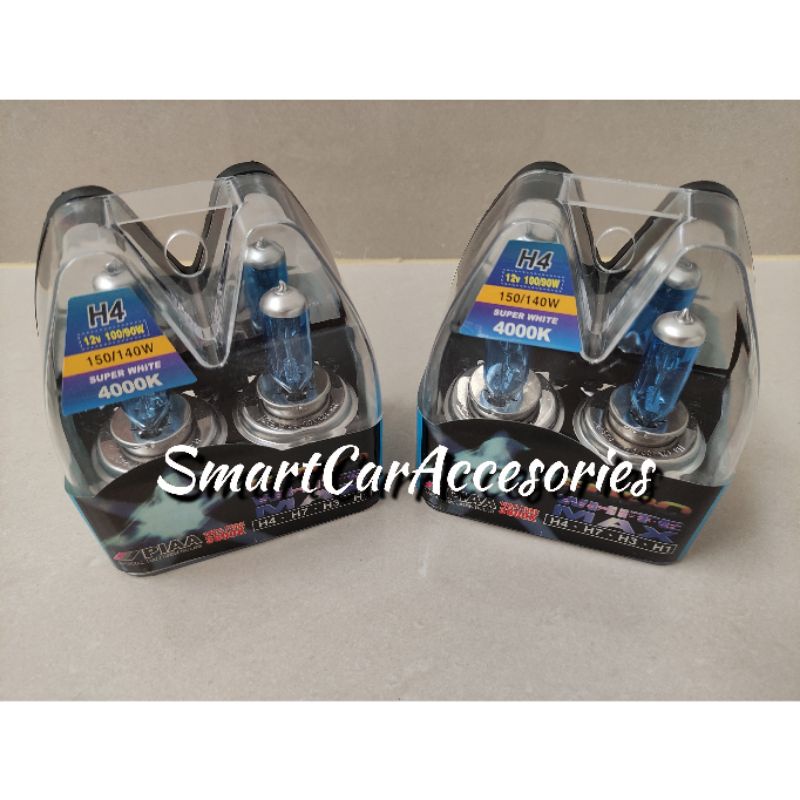 Xenon H4 halogen dop Light Bulb 12v white 4000k | Shopee Philippines