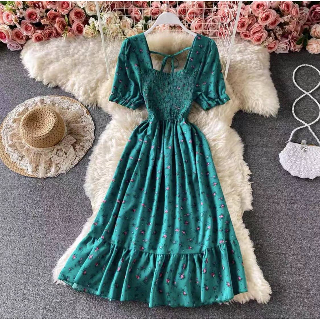 women's tropical dresses for beach wedding Beach Style Floral Mini Dress Woman Boho 2025 Spring Long Sleeve Party Fairy Dress Female Fashion Casual Elegant Korean Dress