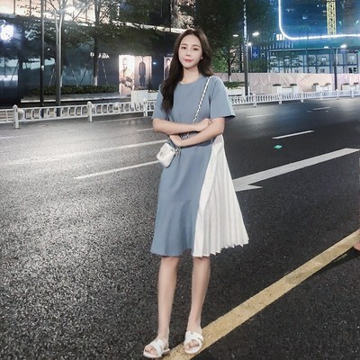 Korean pleated clearance dress