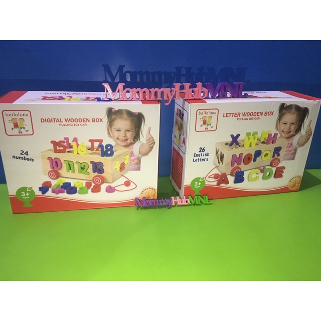 Wooden Number/alphabet sorting box | Shopee Philippines