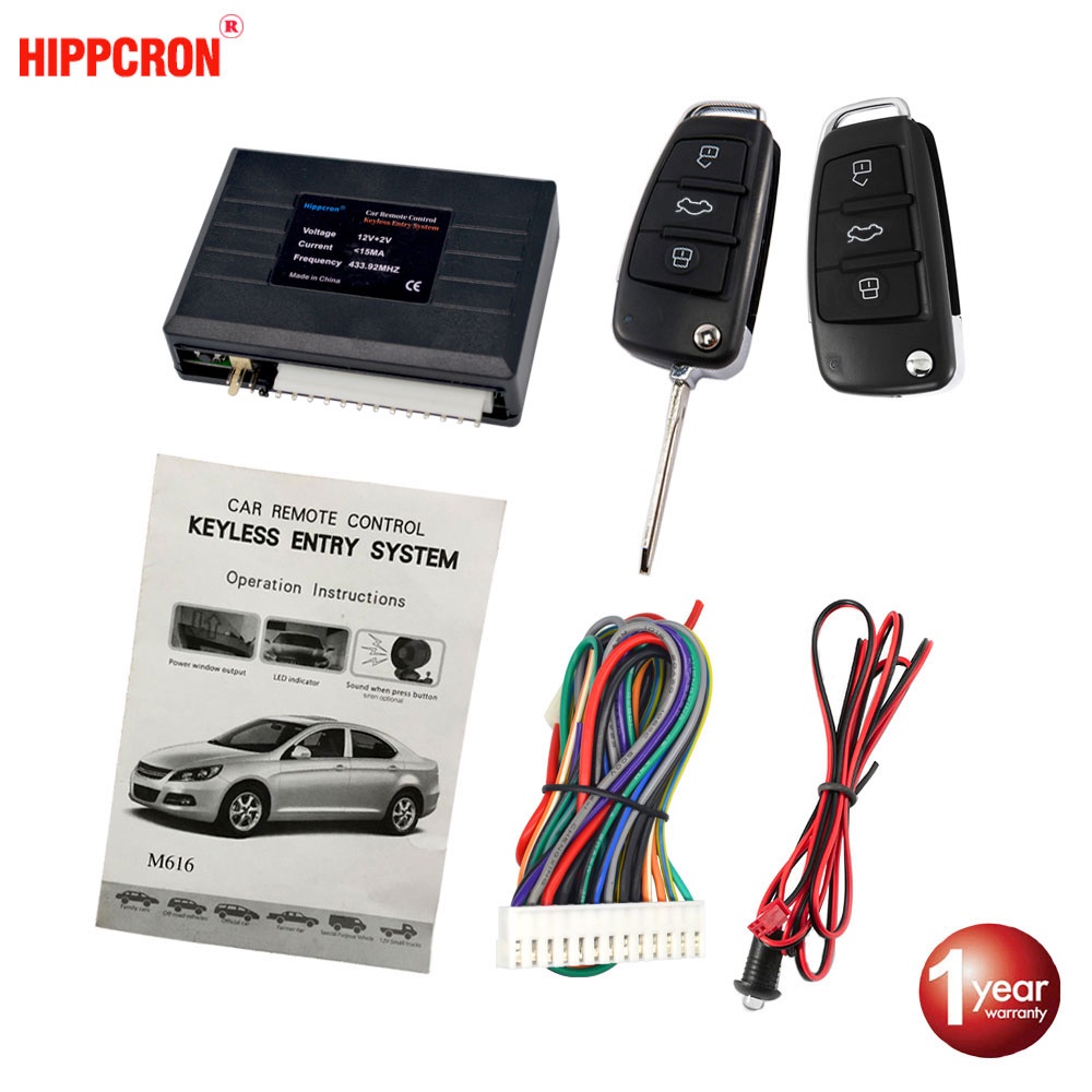 Car Central Lock Remote Control Key Keyless Entry System AntiTheft 12V