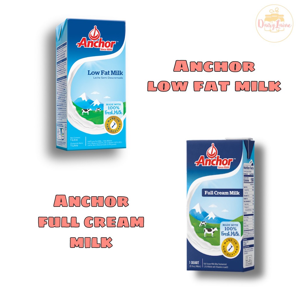 Anchor Full Cream Uht Milk 1l Shopee Philippines