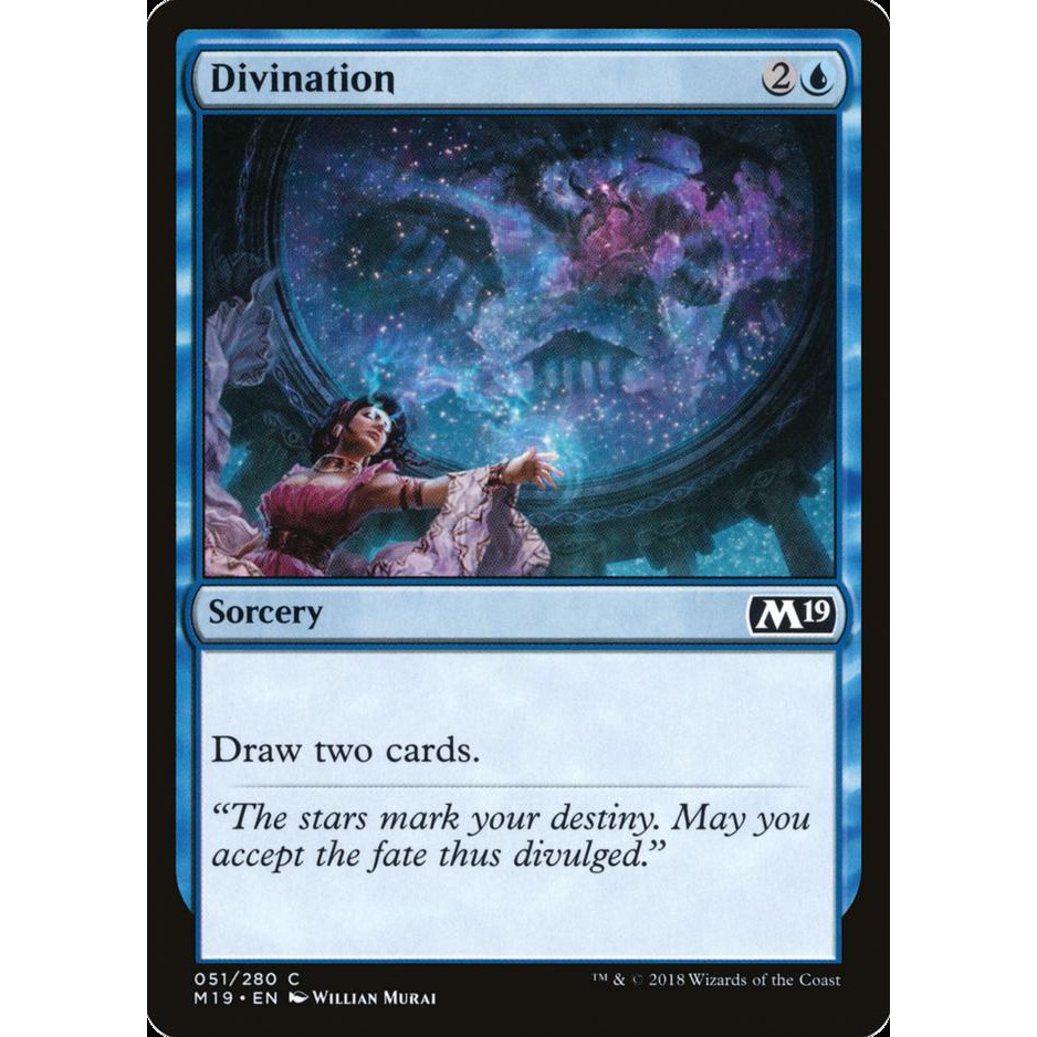 Magic the Gathering : Divination - M19 - MTG Blue Sorcery | Shopee ...