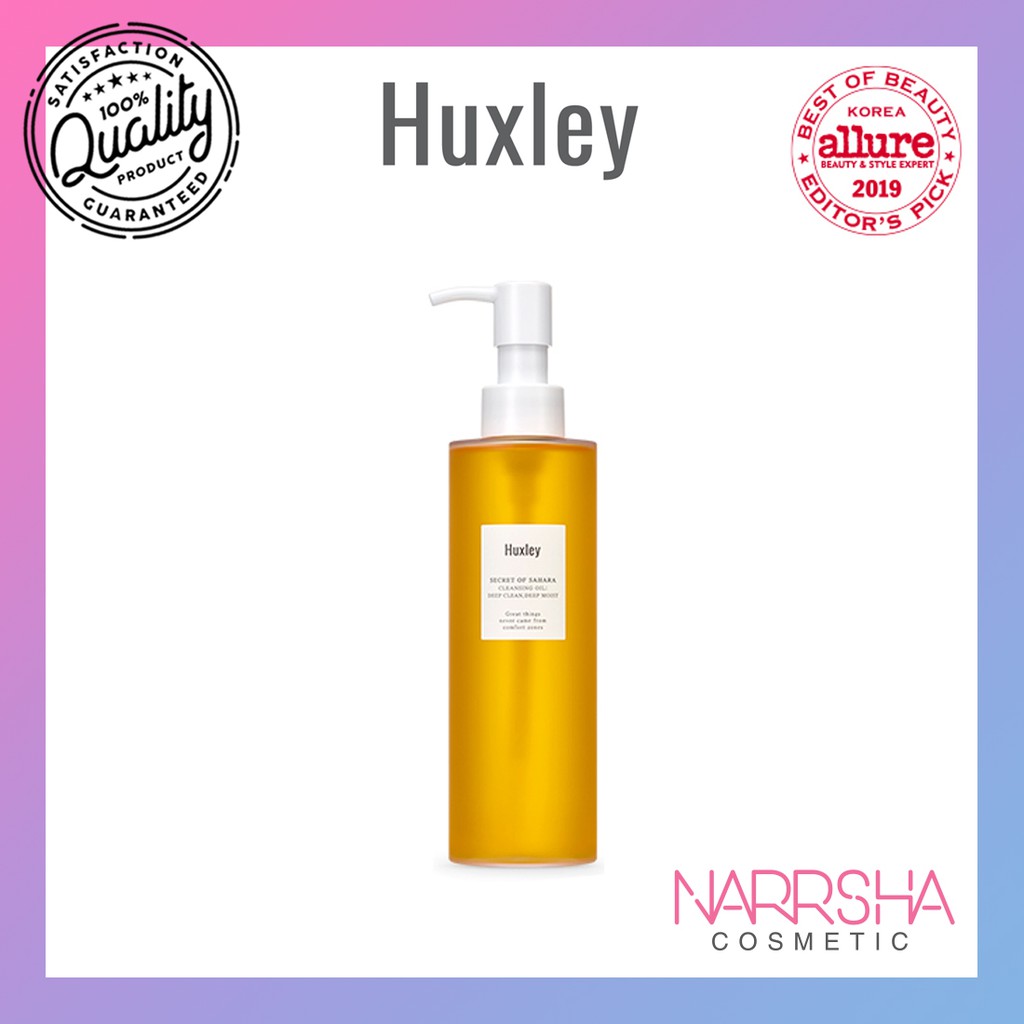 [HUXLEY] CLEANSING OIL DEEP CLEAN, DEEP MOIST 200ml (EXP 2022