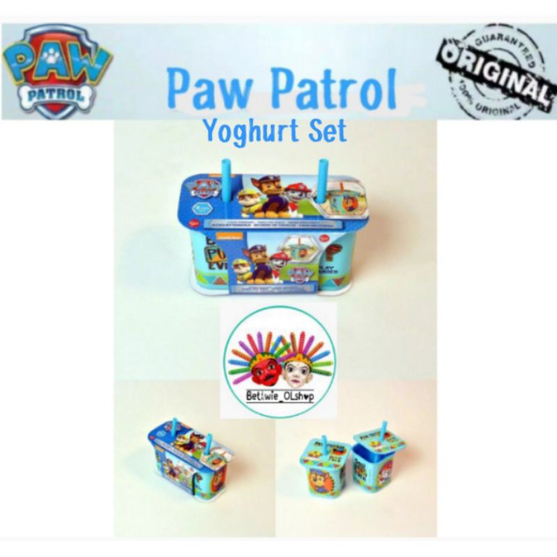 Yoghurt Children's Drink Set PAW PATROL Character Original Shopee