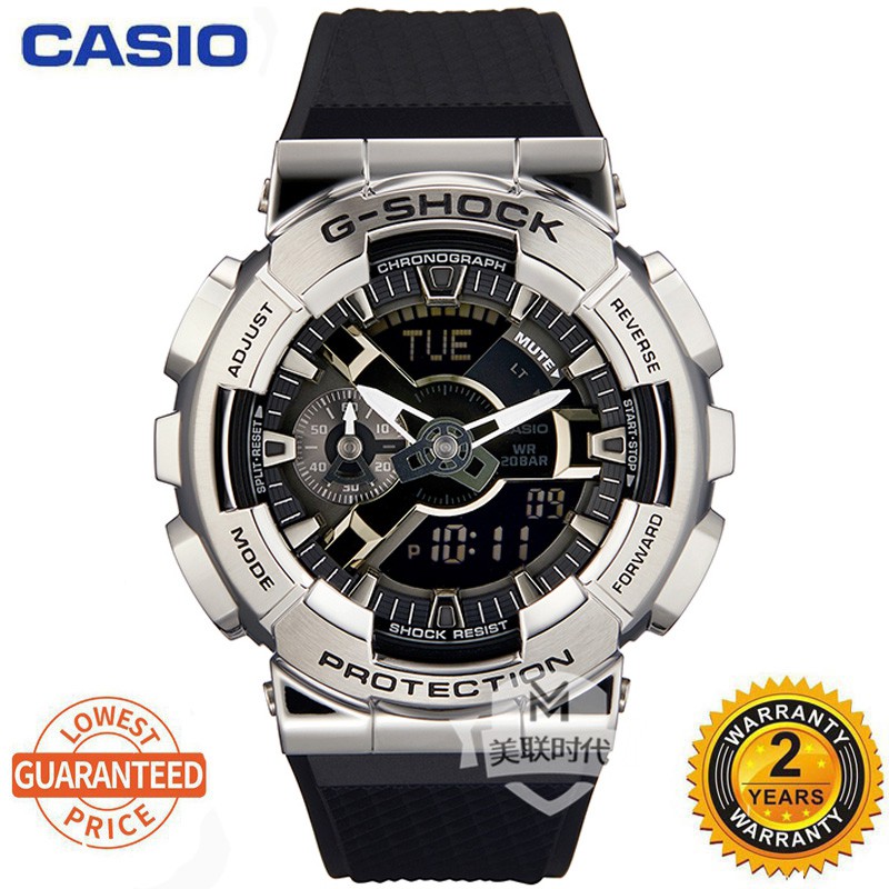 Casio G-Shock GM-110 Sports Watch Silver Black Volcano Thunder Men's ...