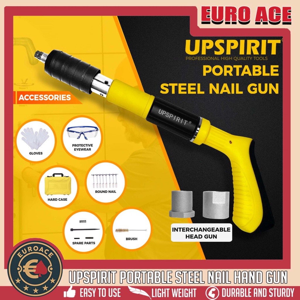 UPSPIRIT Original Nail Gun Manual Mini Steel Nail Gun Rivet Ceiling ...