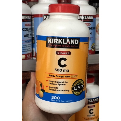 Authentic Kirkland vitamin C chewable 500mg (exp APRIL 2026) Shopee