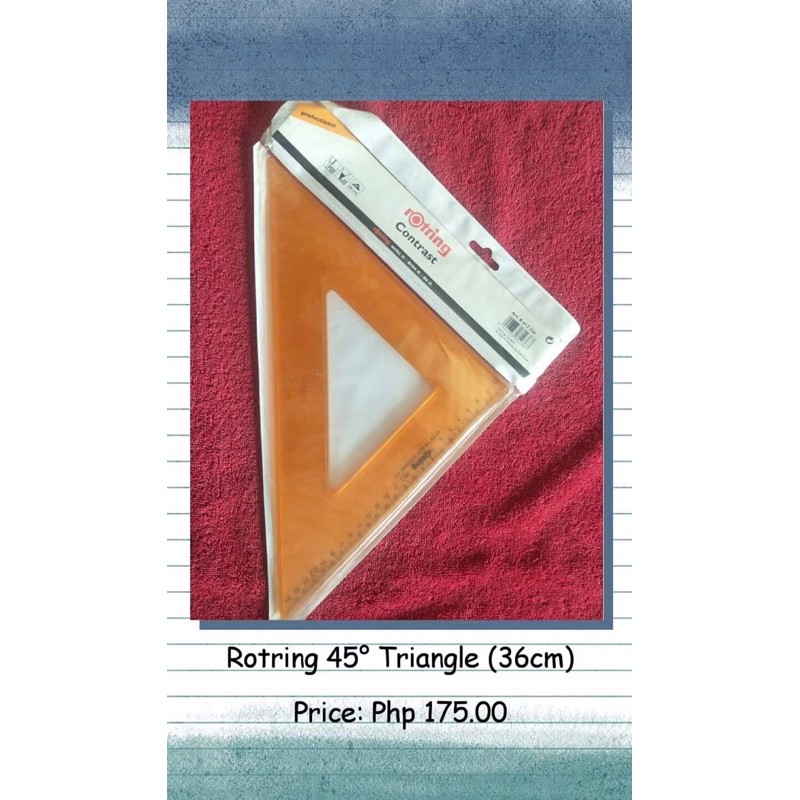 Rotring on sale triangle ruler