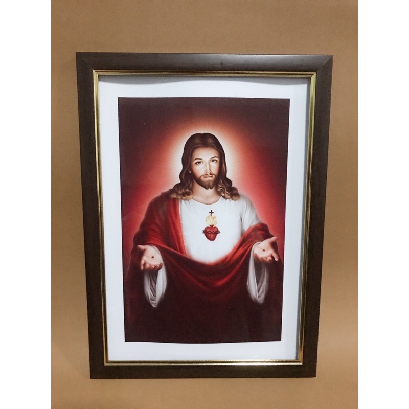 Jesus Christ Picture With Photo Frame Size 23*32cm | Shopee Philippines