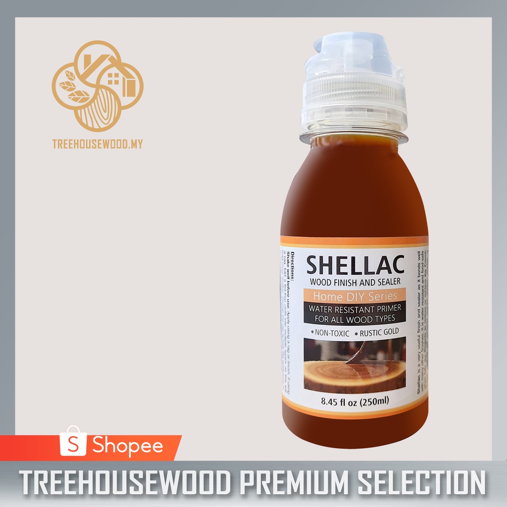 Shellac Rustic Gold Natural Wood Finish - 250 mL | Shopee Philippines