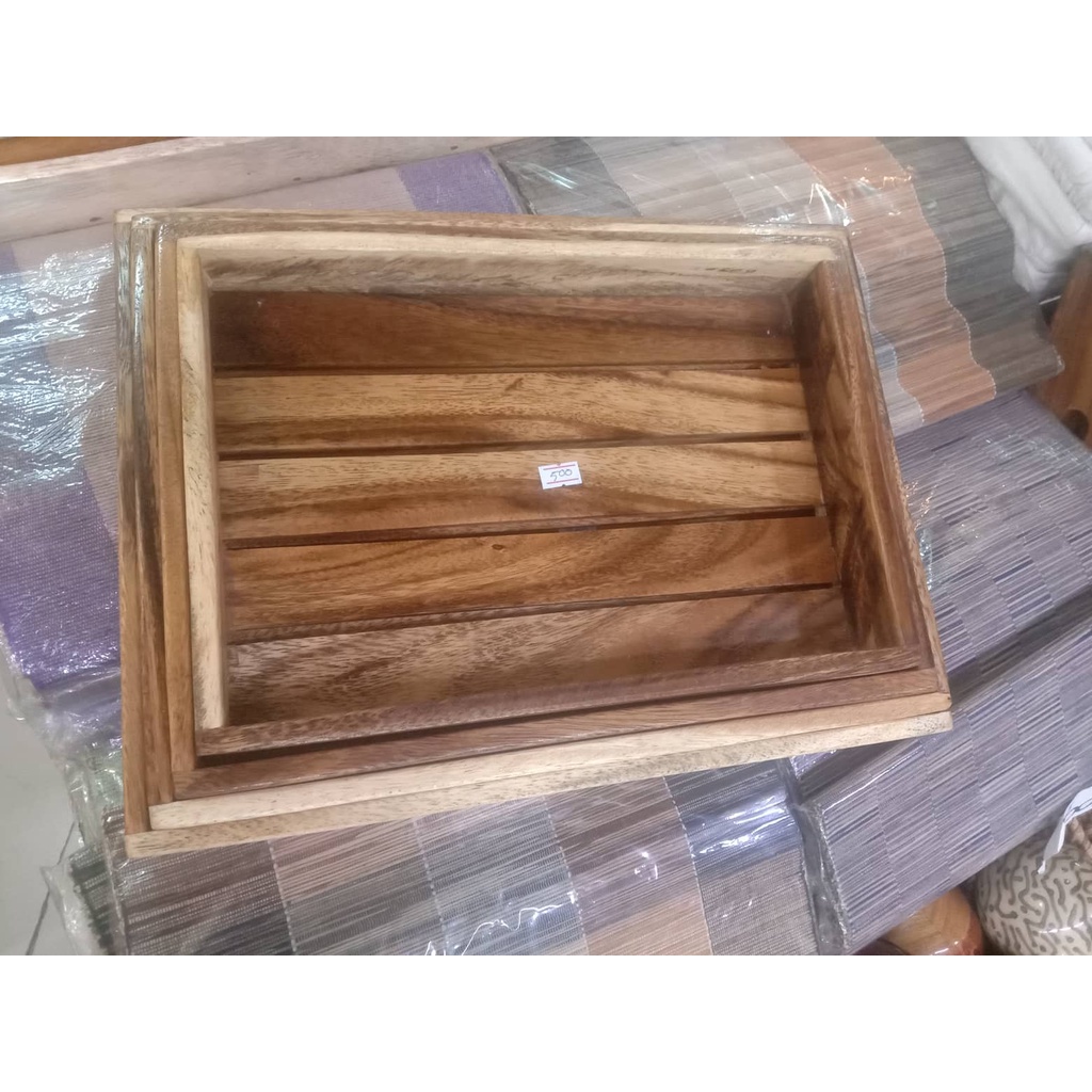 Hard Wooden Server Tray (Molave Wood) Shopee Philippines